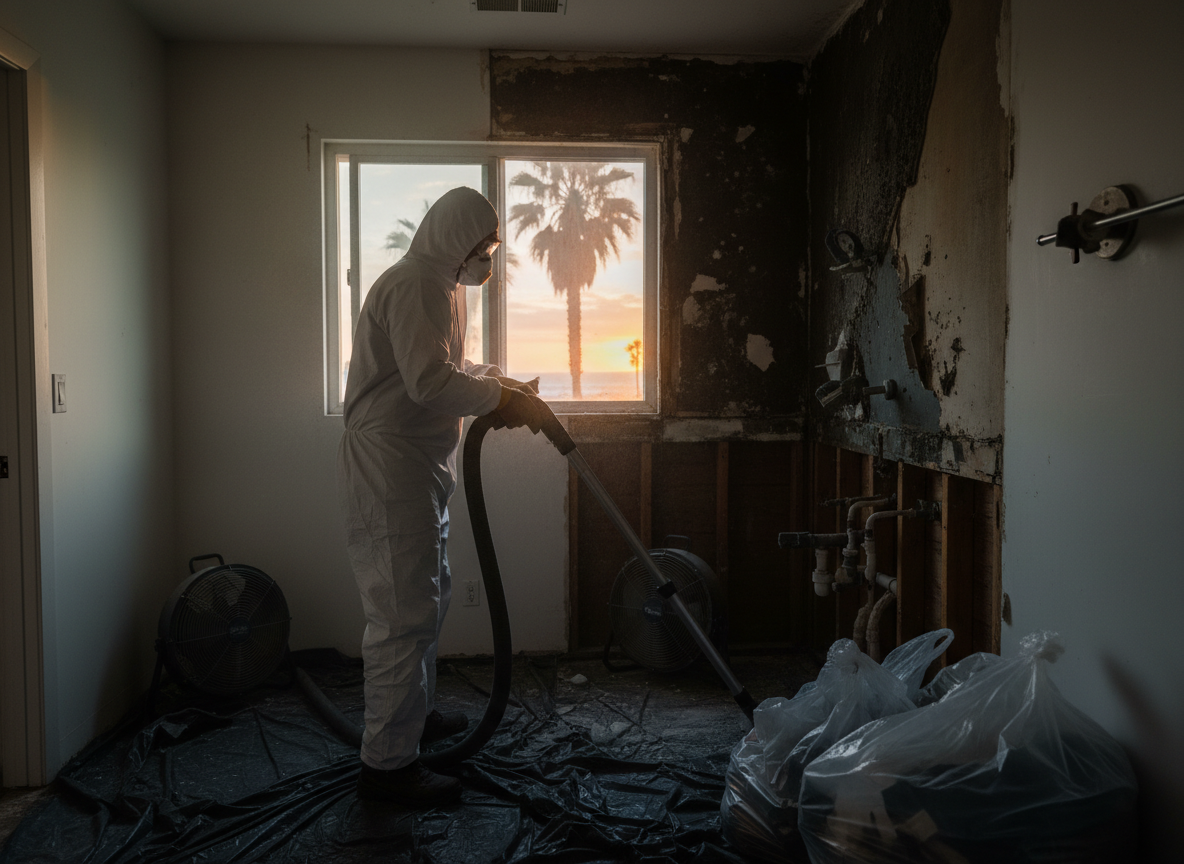 Mold remediation after water damage in Sunset Beach