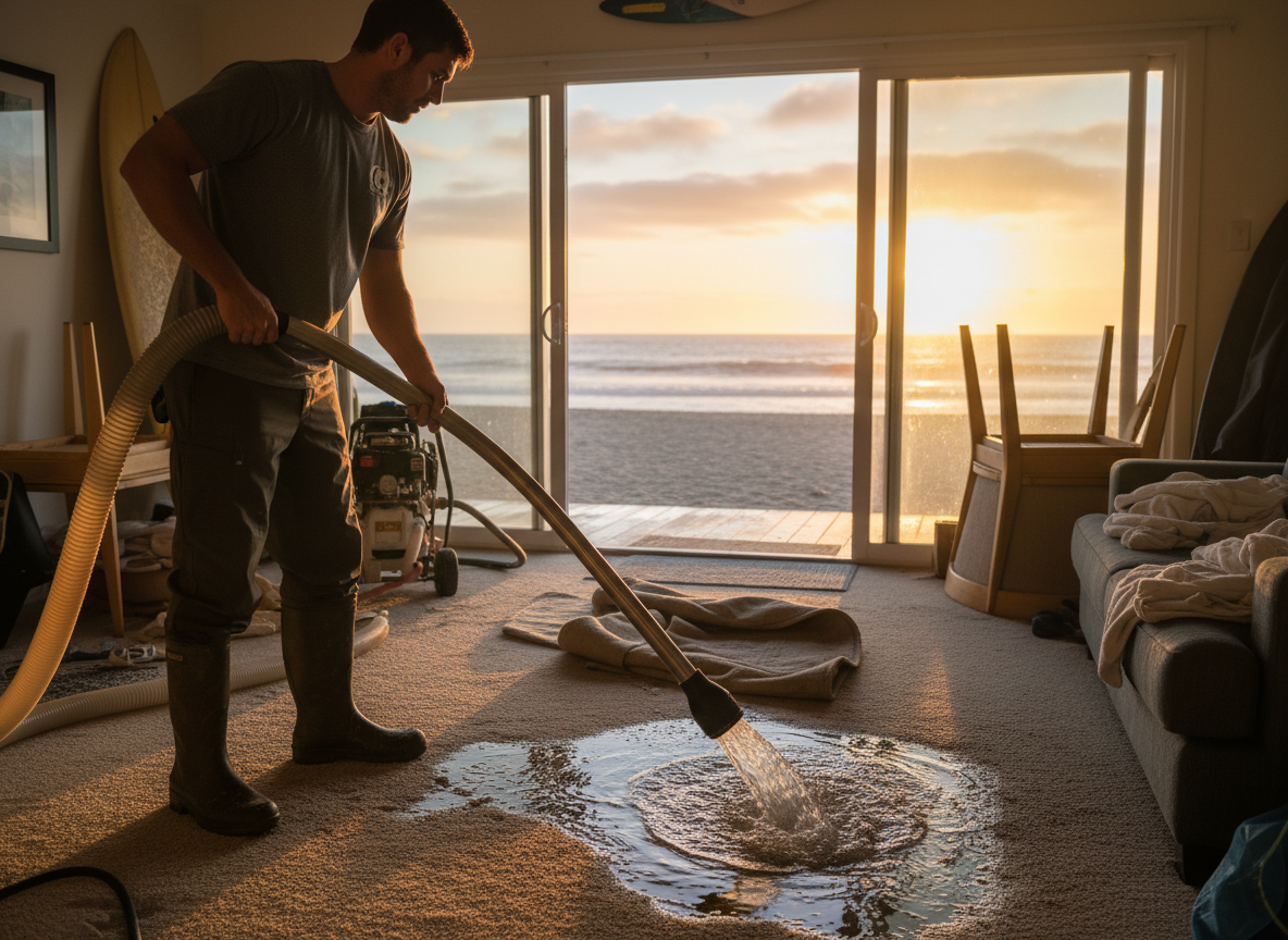Rapid water extraction in Sunset Beach